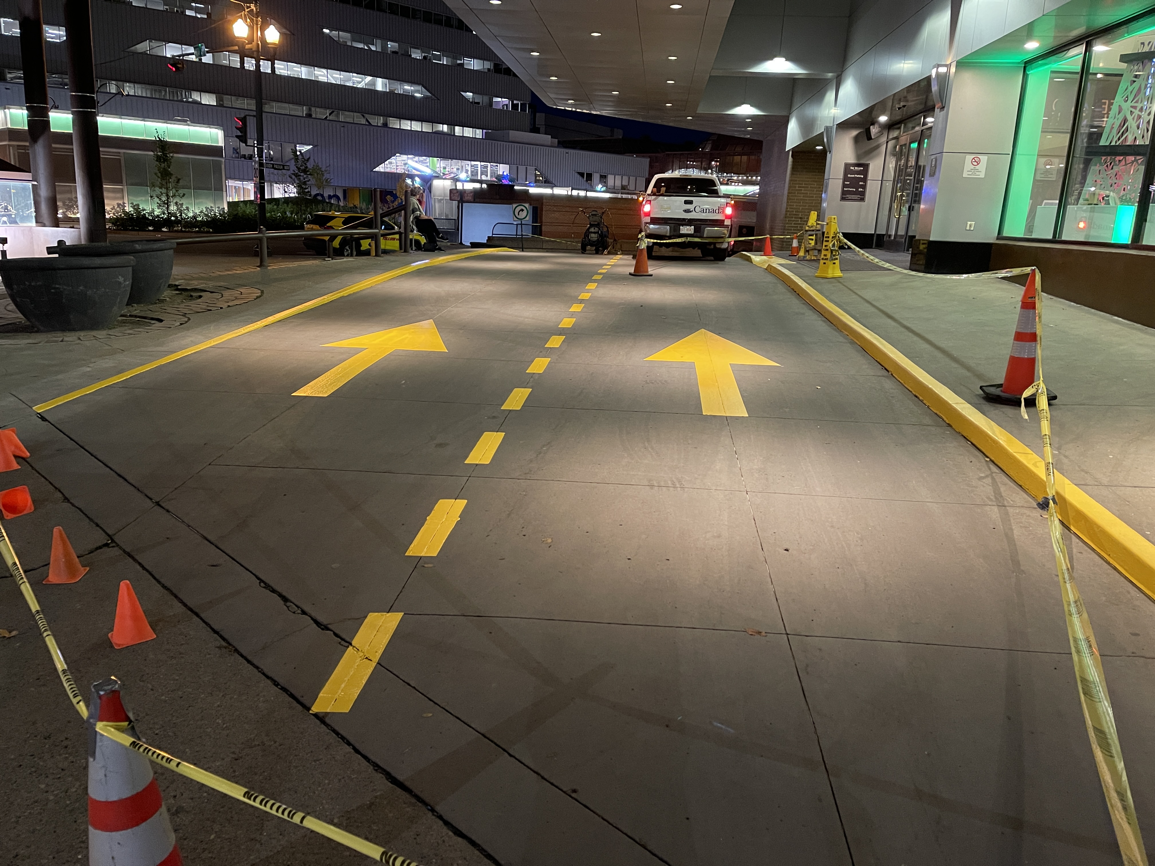 Parking lot line painting placeholder